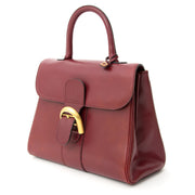 Belgium Delvaux Bordeaux Brillant MM best price ,perfect vintage conditoin, luxury secondhand worldwide shippping