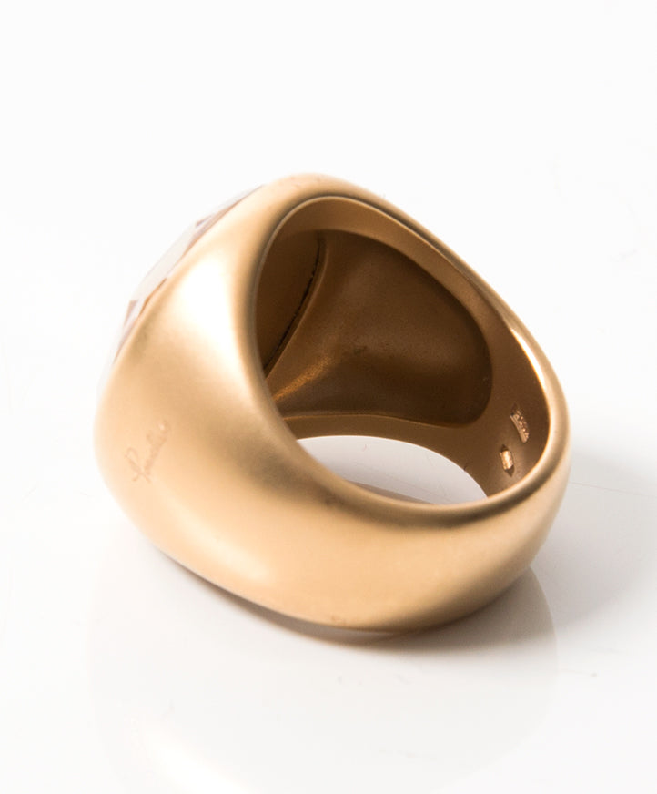 Buy safe online secondhand designer vintage like new pomellato rock stud ring best price