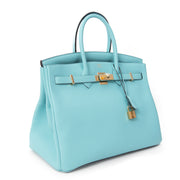 Hermès Birkin Togo Blue Atole GHW 35 koop hermes handtassen in antwerpen belgie bij labellov
