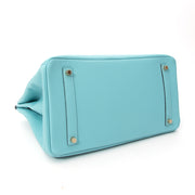 Hermès Birkin Togo Blue Atole GHW 35 online tweedehands hermes handtassen online te koop bij e shop labellov