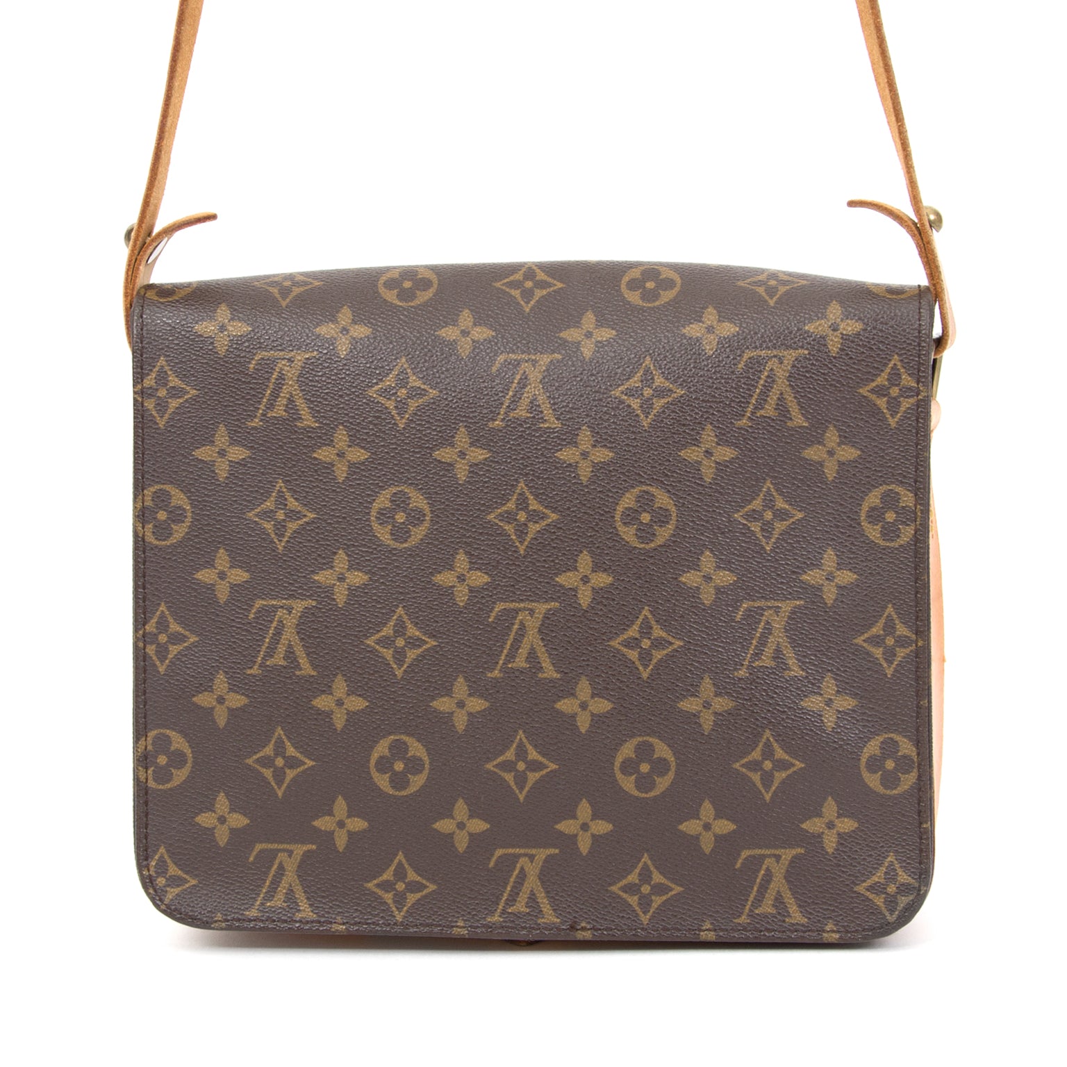 Louis Vuitton Cartouchière Monogram Canvas Shoulder Bag buy sell resell online webshop international shipping