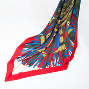 Hermès Silk Cashmere Blend large Carré Scarf koop 2dehands blauwe designer sjaal aan de beste prijs online webshop labellov