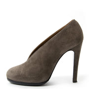 Hermès Grey Suede Booties secondhand authentic safe online shopping webshop Antwerp Belgium LabelLOV fashion style high end labels brands luxury designer shoes