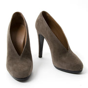 Hermès Grey Suede Booties secondhand authentic safe online shopping webshop Antwerp Belgium LabelLOV fashion style high end labels brands luxury designer shoes