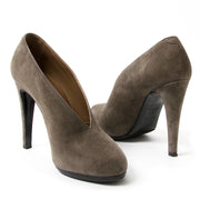 Hermès Grey Suede Booties seconde main authentique en ligne shopping webshop Anvers Belgique LabelLOV mode en vogue style designer luxe marques chaussures