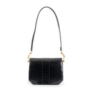 shop safe online your Hermès Dark Blue Croco Leather Handbag