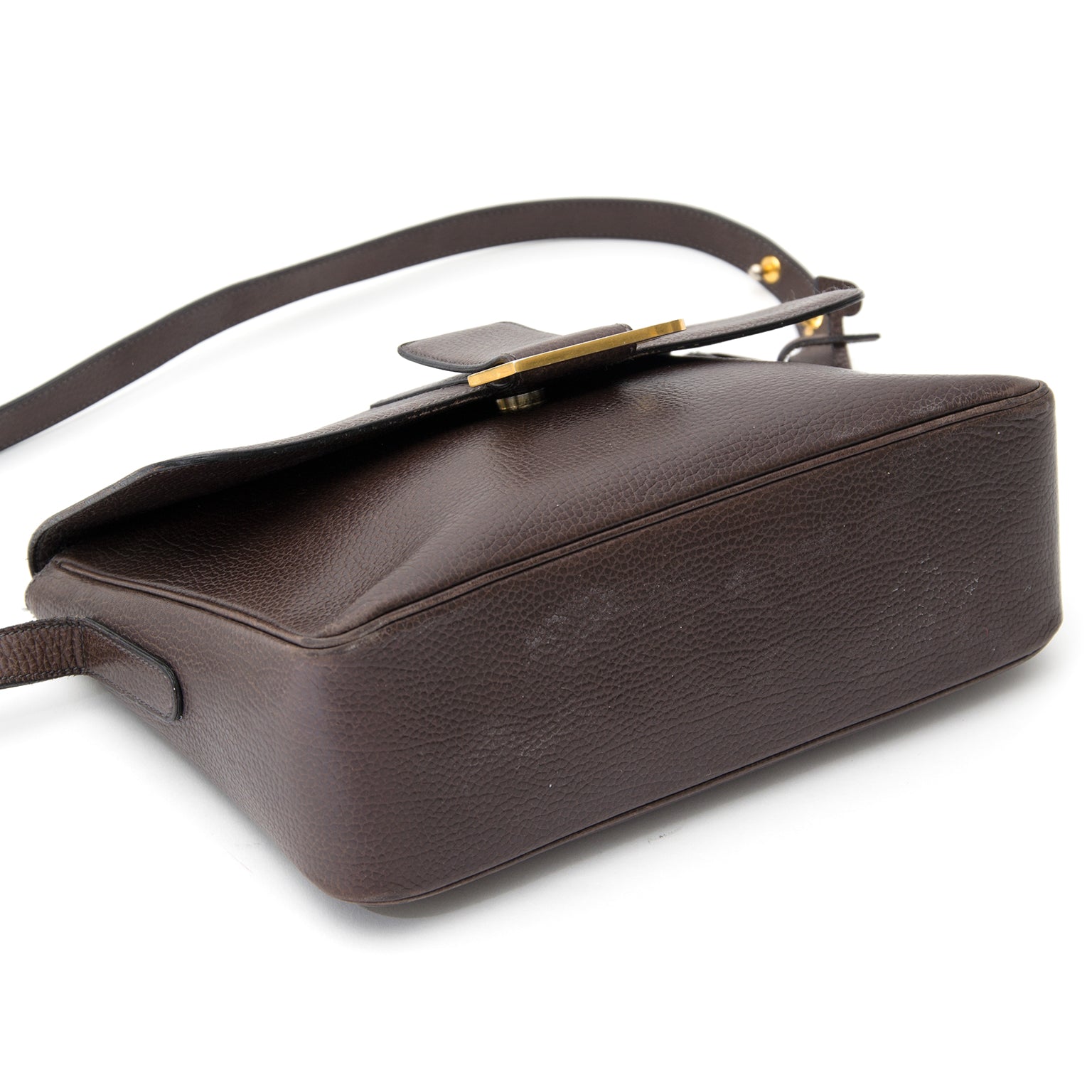 buy safe online Delvaux brown shoulderbag poirier best price like new. koop online aan de best prijs authentieke Delvaux bruine schoudertas poirier. acheter en linge seconde main sac a main Delvaux poirier