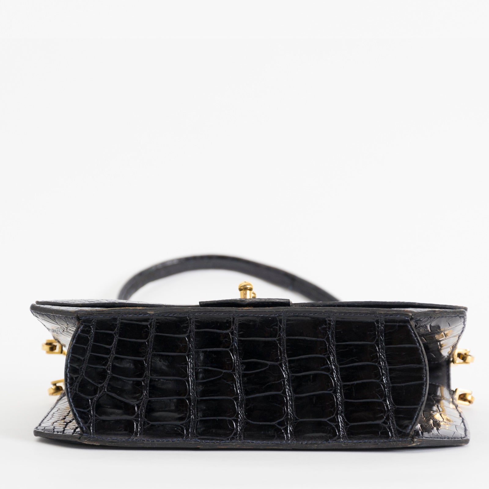 looking for a secondhand Hermès Dark Blue Croco Leather Handbag
