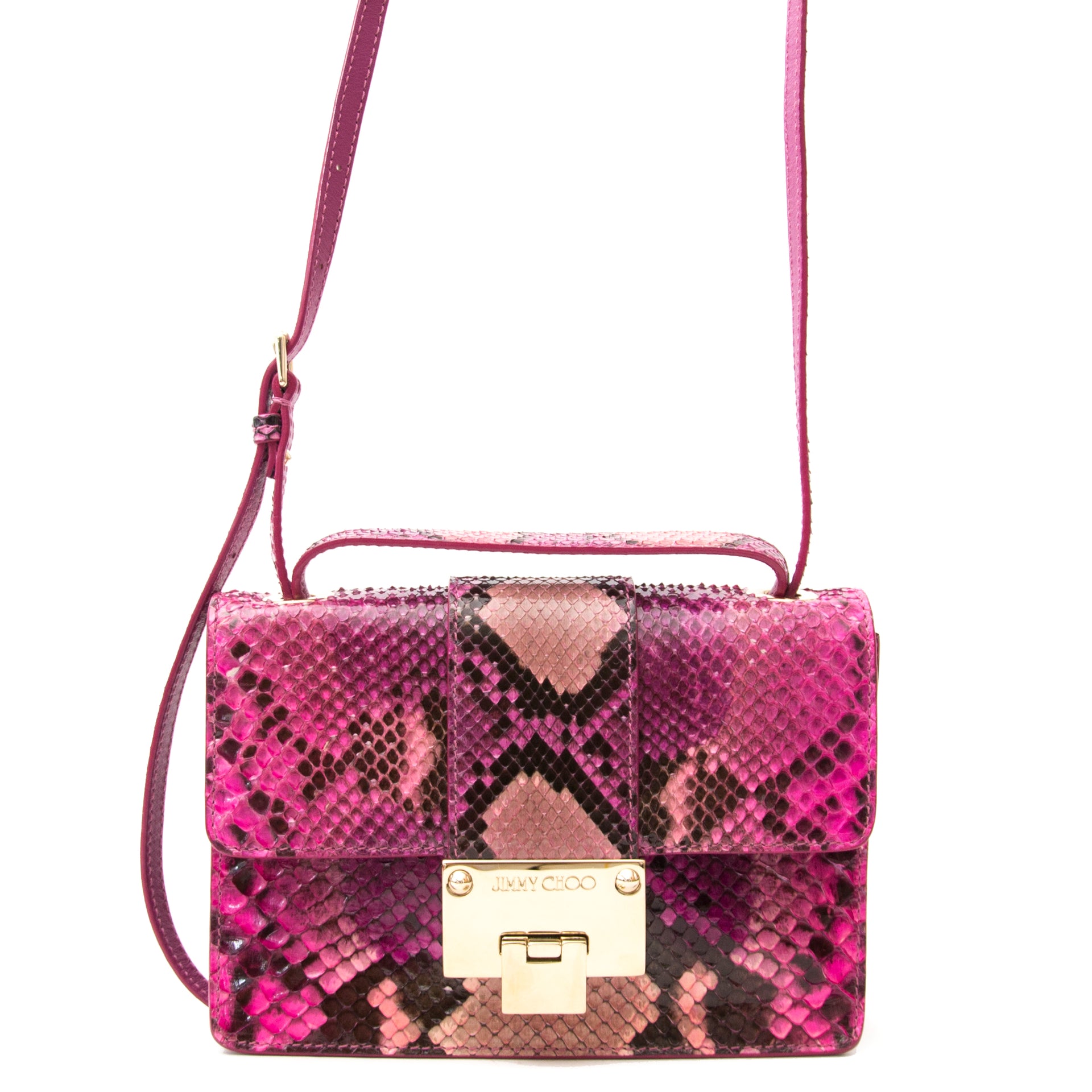 acheter en ligne pour le meilleur prix Jimmy Choo Python Mini Rebel Bag