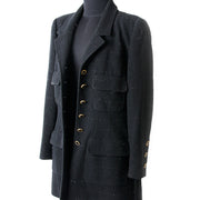 Chanel Black Tweed Jacket secondhand authentic safe online shopping webshop LabelLOV Antwerp Belgium fashion style high end luxury labels brands designer