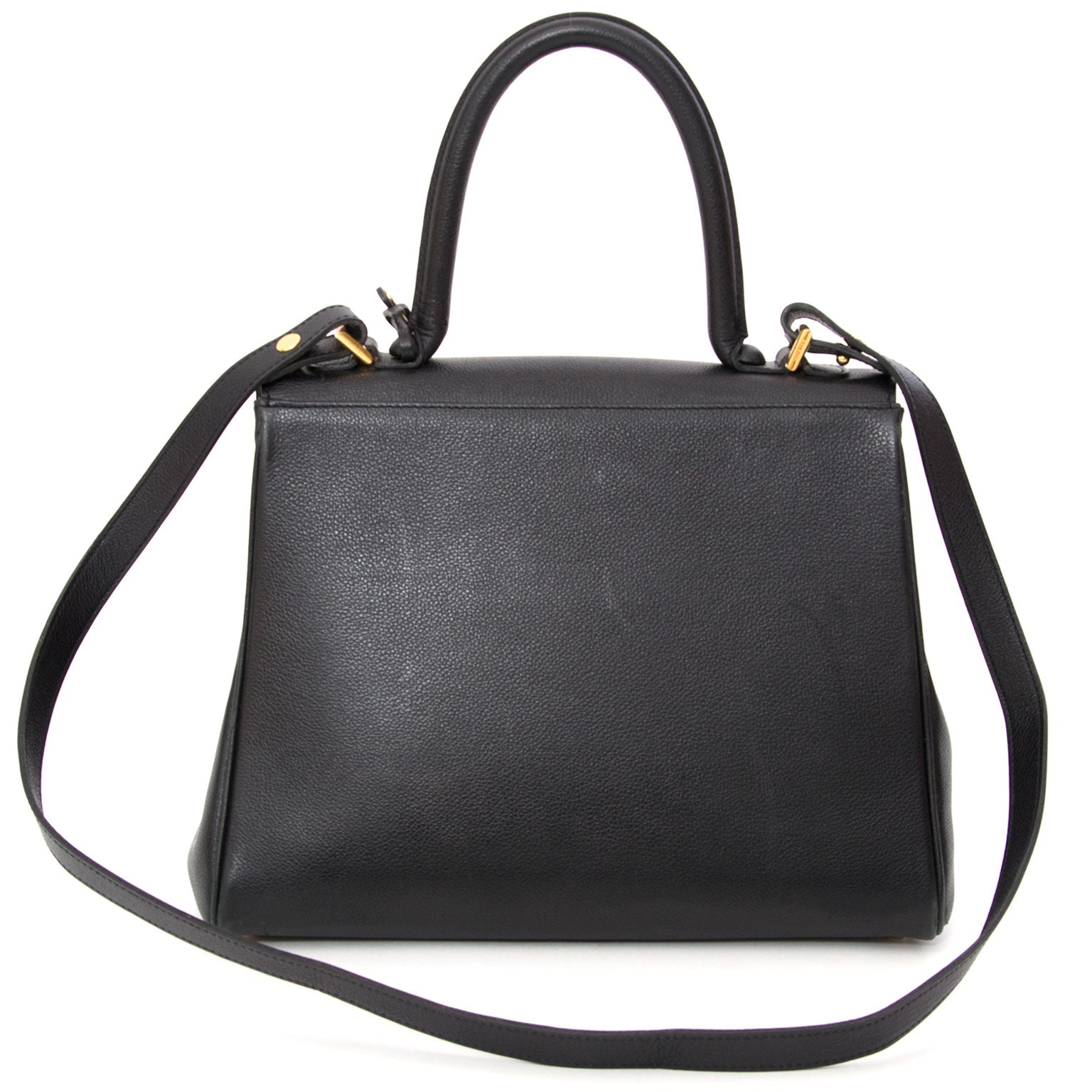 Delvaux Black Brillant MM + STRAP achetez en ligne online vintage seconde main delvaux