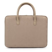 Delvaux Laptop Case Shiny Fabric Sand