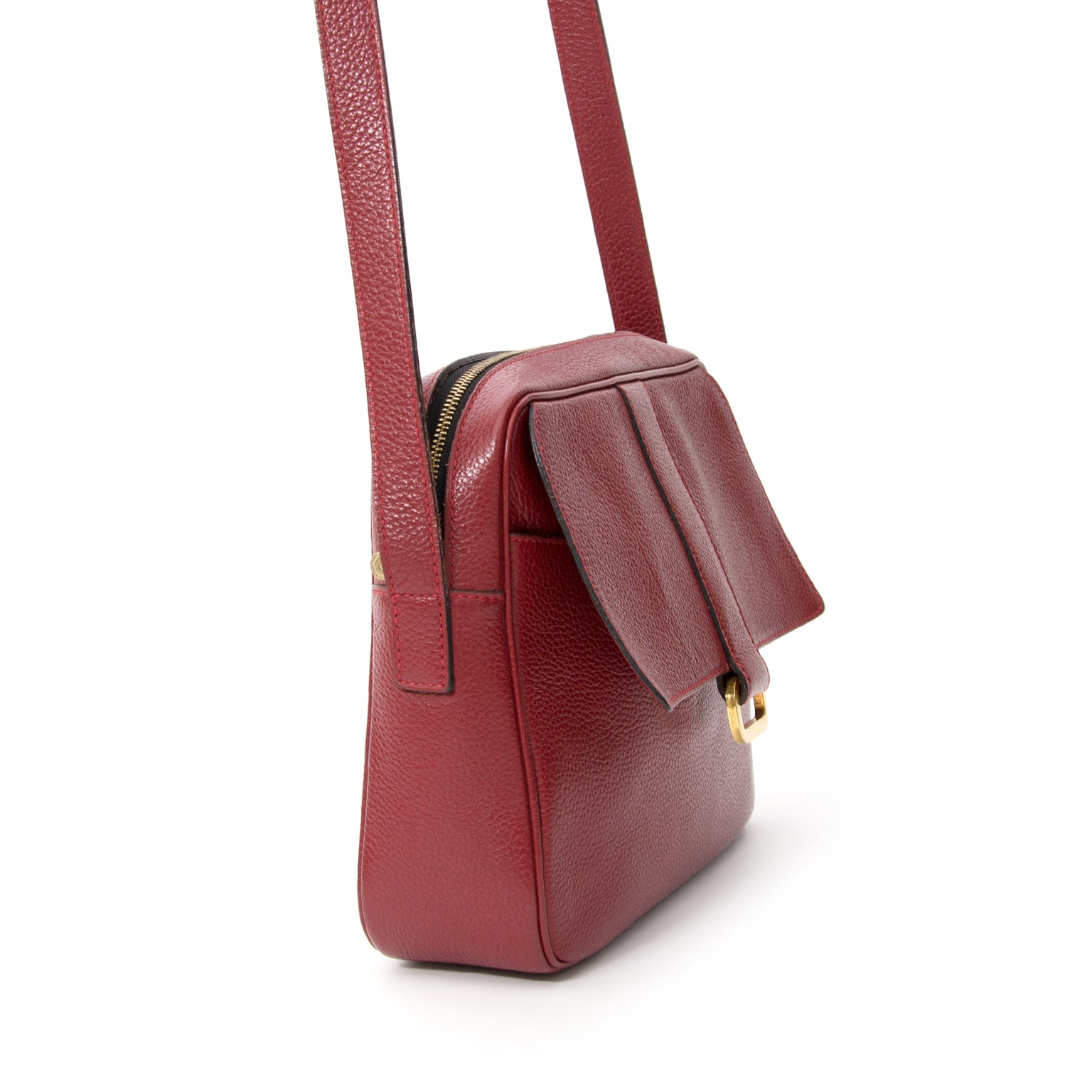 Delvaux Red Cross Body Shoulder Bag koop veilig online tweedehands