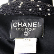 Chanel Black Dotted Tweed Jacket secondhand authentic safe online shopping webshop LabelLOV Antwerp Belgium fashion style high end labels brands luxury designer