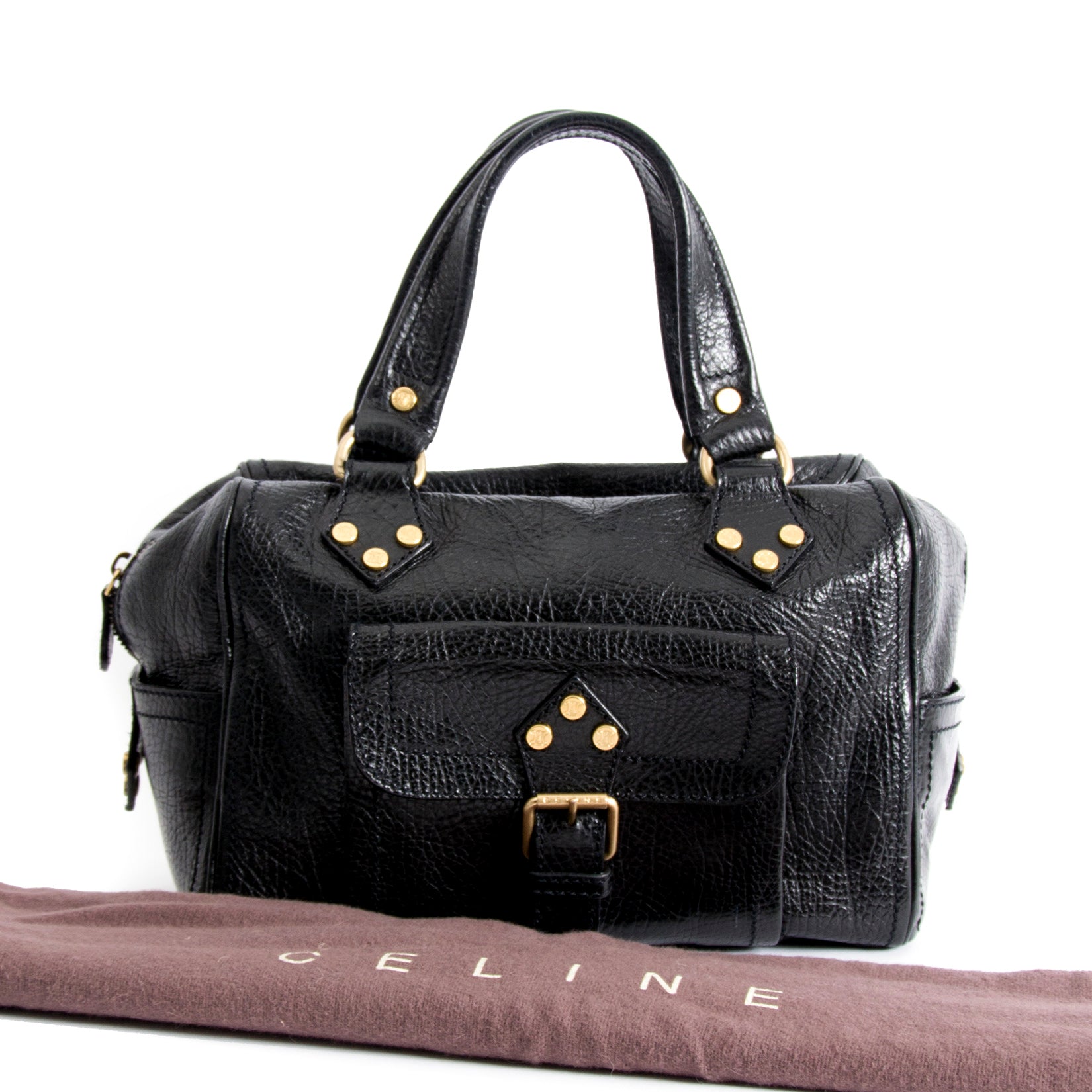 acheter en ligne pour le meilleur prix Céline Black Leather Handbag