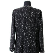 Chanel Black Dotted Tweed Jacket tweedehands authentiek veilig online shoppen winkelen webshop Antwerpen België LabelLOV mode stijl luxe luxemerken designer ontwerpers jasjes vesten vest