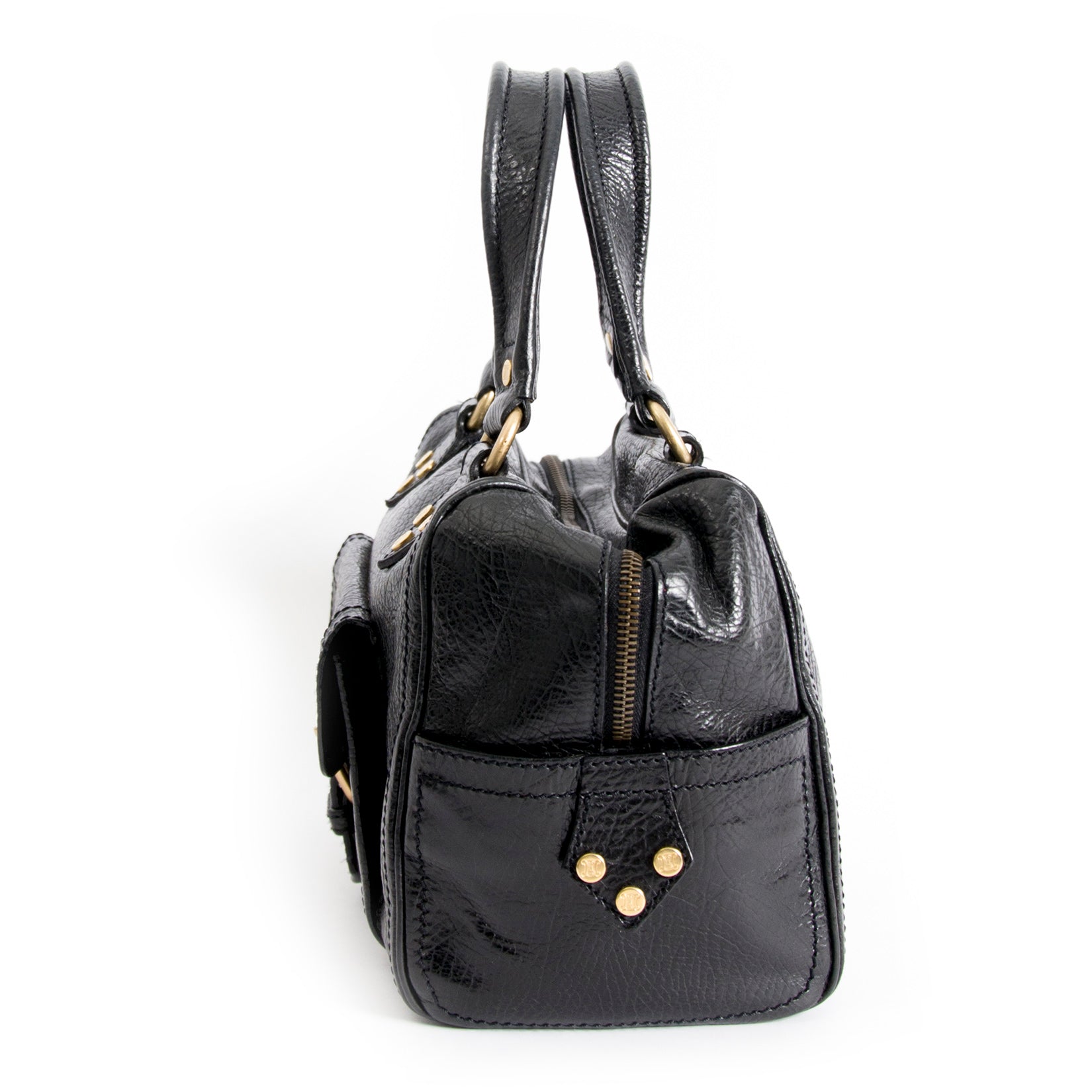 shop safe online your Céline Black Leather Handbag