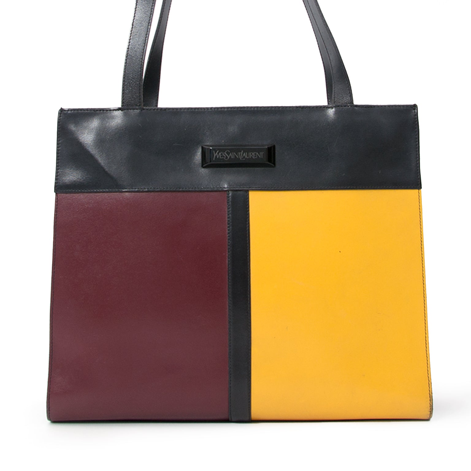 Yves Saint Laurent Mondrian Colorblock Shoulder Bag, Buy YSL bags on Labellov, an online platform for luxurious vintage secondhand bag.