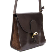 Delvaux Dark Brown Brillant Shoulder Bag le meilleur prix site enligne labellov