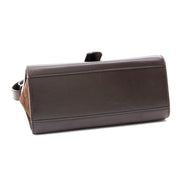 Delvaux Dark Brown Brillant Shoulder Bag Koop veilig online tweedehands delvaux