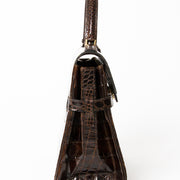 buy safe online secondhand designer vintage Delvaux crocodile tempete like new best price
