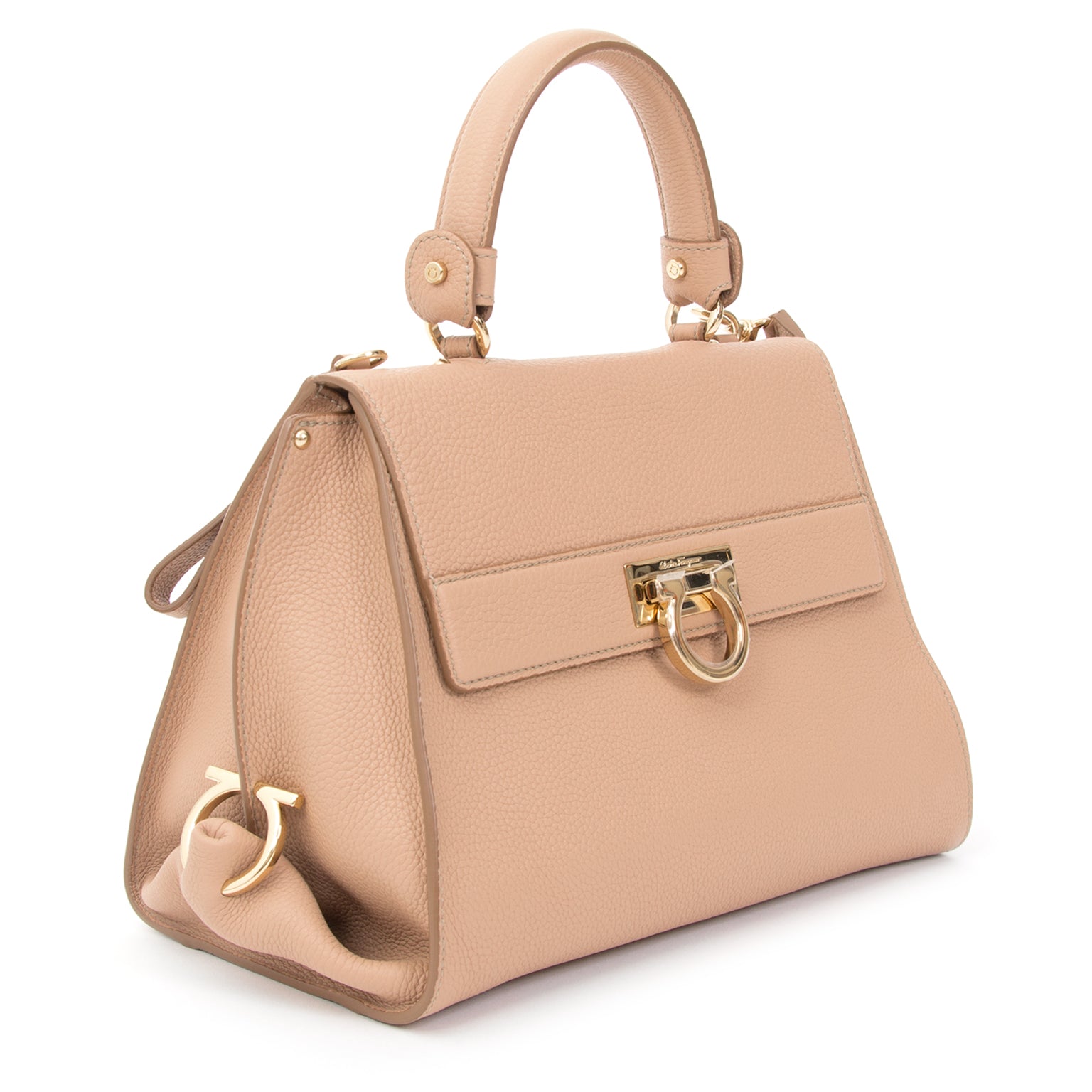 Sac cabas Sofia de Salvatore Ferragamo, couleur Nutmeg Rose