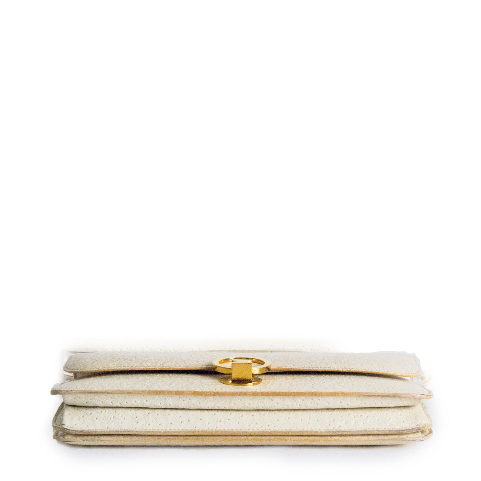 achetez maintentant en ligne votre secondmain Hermès Off-White Pork Leather Handbag