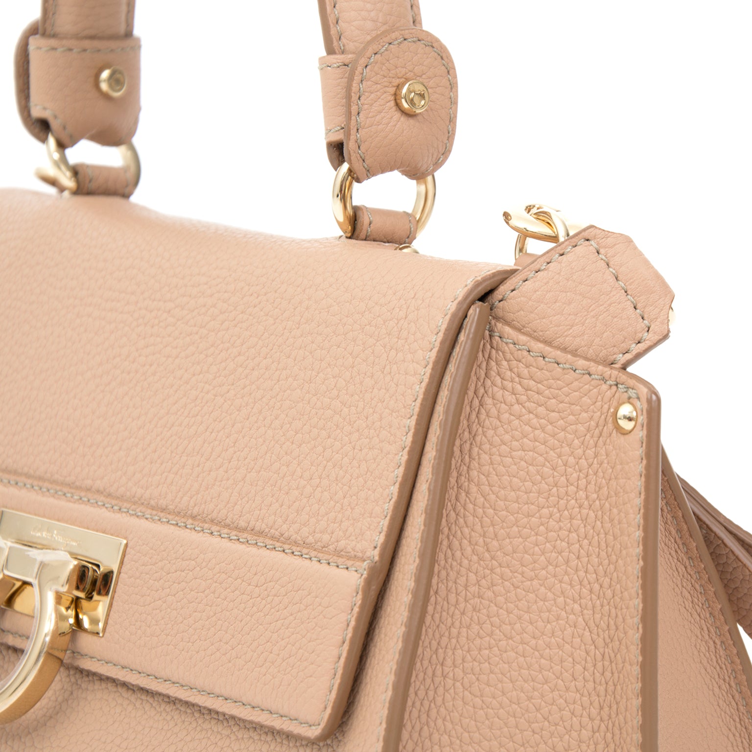 Sac cabas Sofia de Salvatore Ferragamo, couleur Nutmeg Rose