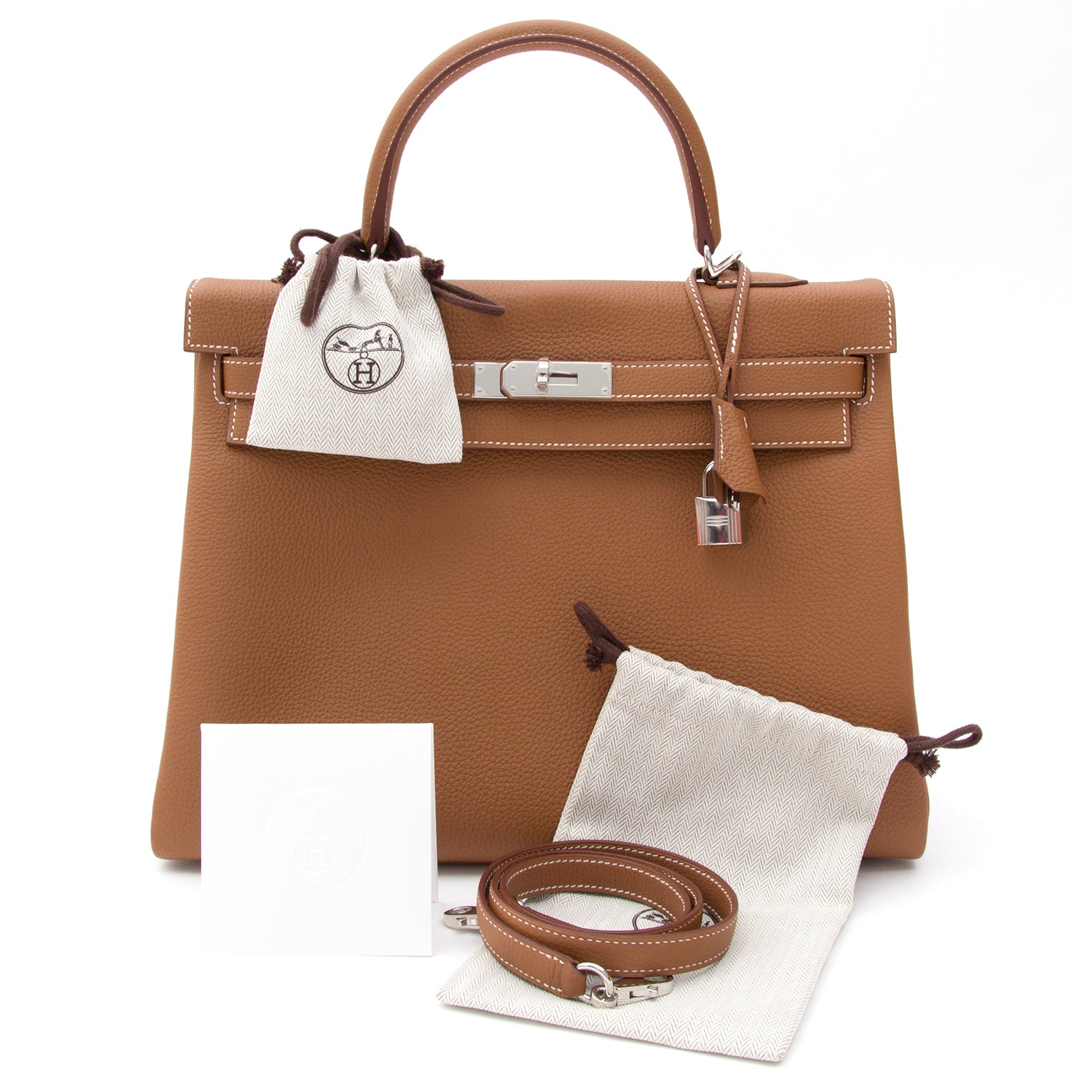 BRAND NEW Hermès Kelly Bag Togo Gold PHW freshly bought from the Hermès store, made in 2015