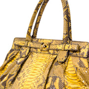 Zagliani Yellow Python Puffy For designer brands such as Louis Vuitton, Hermes, Chanel, Delvaux and many more, visit the online platform Labellov. The website offers a safe and secure platform to sell and buy new or preloved luxurious bags.
