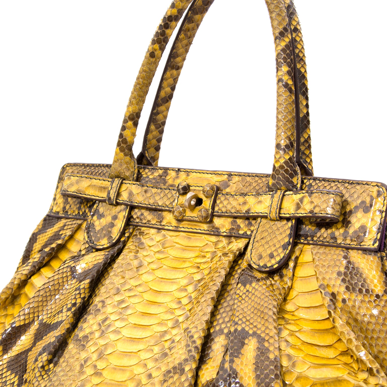 Zagliani Yellow Python Puffy For designer brands such as Louis Vuitton, Hermes, Chanel, Delvaux and many more, visit the online platform Labellov. The website offers a safe and secure platform to sell and buy new or preloved luxurious bags.