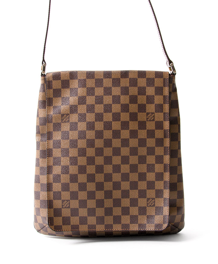 Louis Vuitton Musette Damier Bag authentiek tweedehands veilig online shoppen winkelen online webshop LabelLOV Antwerpen België mode stijl luxemerken luxe designer ontwerper