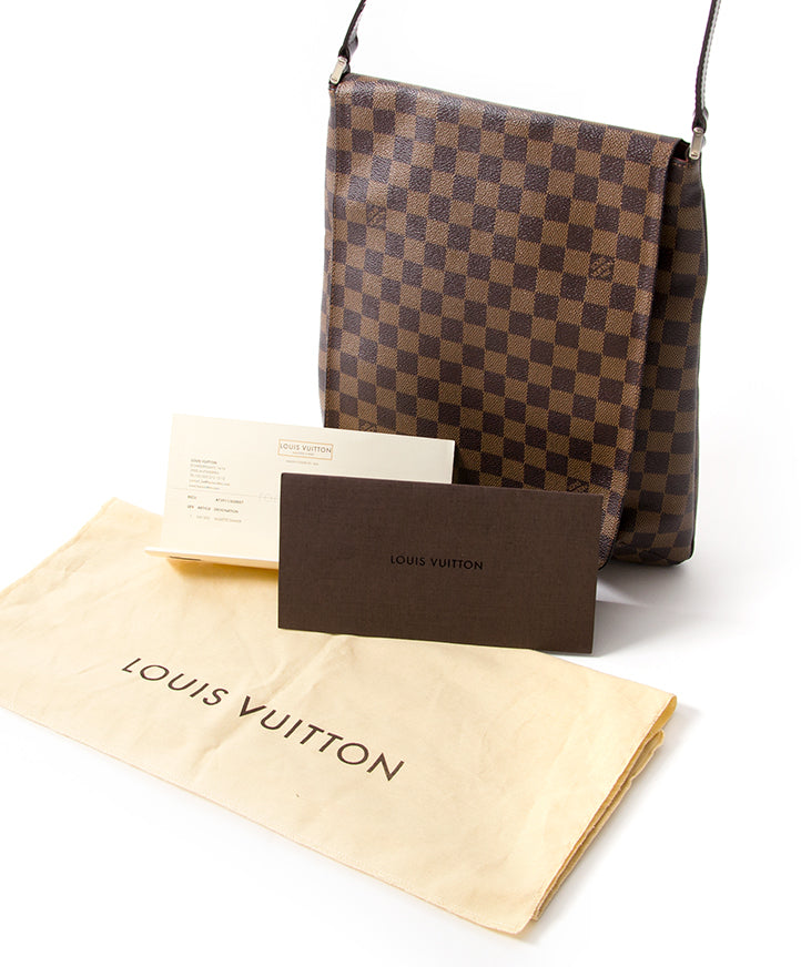 Louis Vuitton Musette Damier Bag authentique seconde main en ligne shopping webshop Anvers Belgique LabelLOV mode en vogue style luxe marques designer sacs