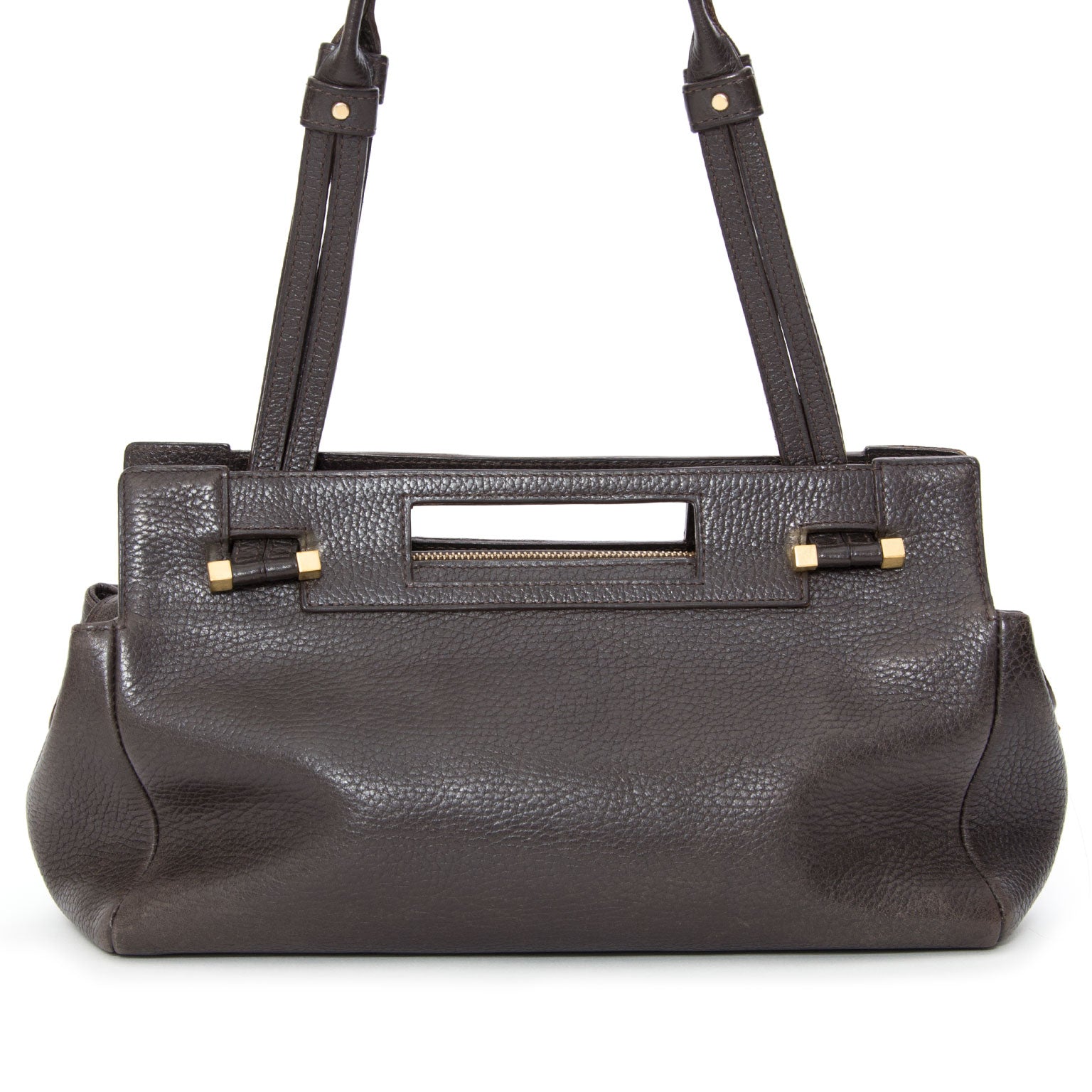 acheter en ligne seconde main sac a main delvaux benjamin pm dark brown