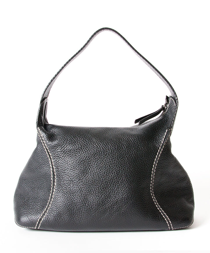 shop safe and fast seconhand designer vintage Tod's leather shoulder bag like new best price