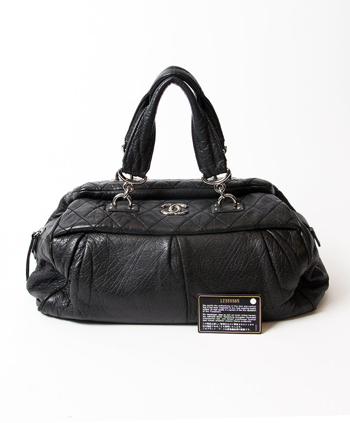 buy safe online secondhand designer vintage chanel black doctors bag for the best price