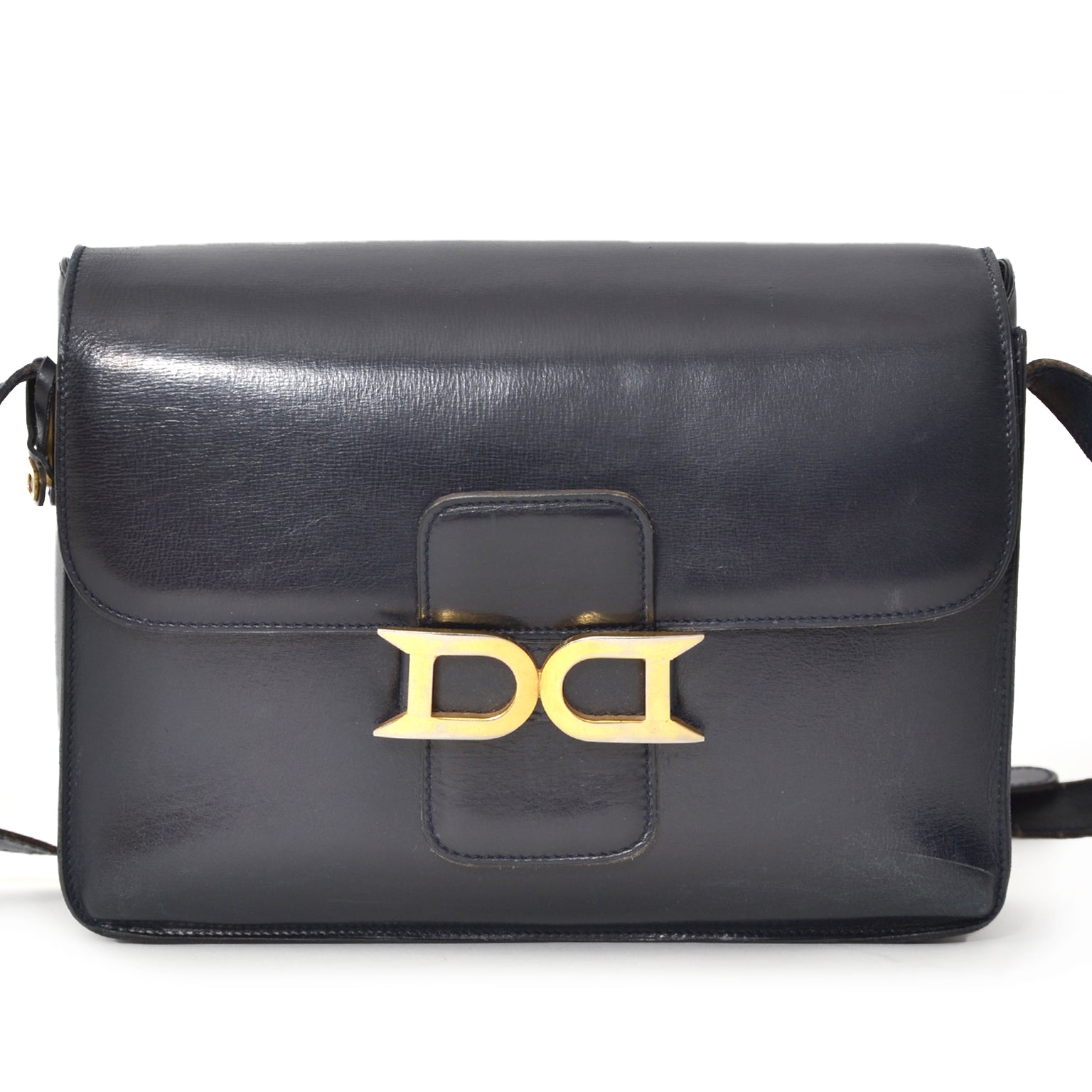 koop veilig online aan de beste prijs Delvaux Dark Blue Bourgogne Shoulder Bag