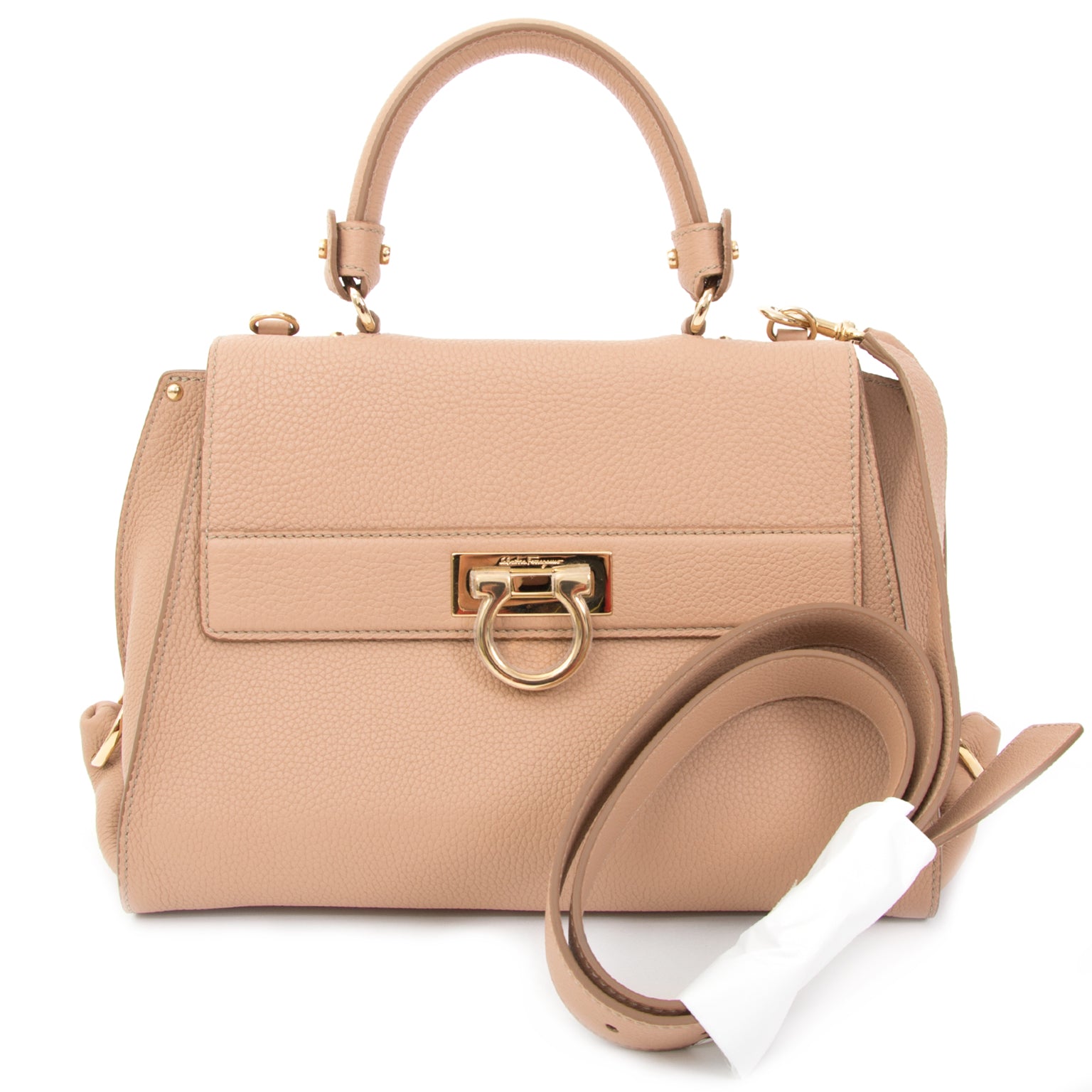Sac cabas Sofia de Salvatore Ferragamo, couleur Nutmeg Rose