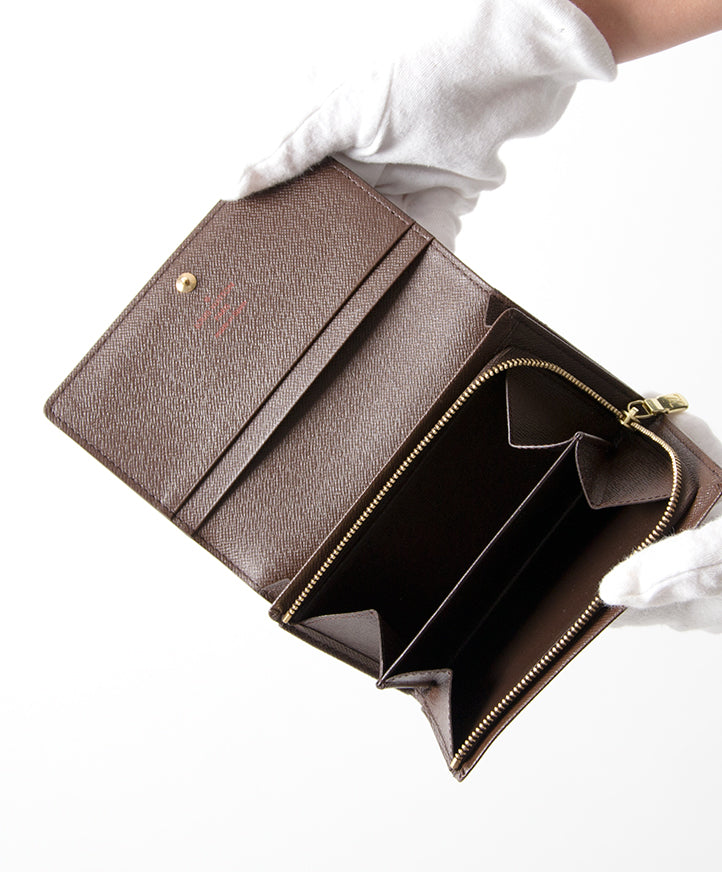 Louis Vuitton Damier Wallet authentique seconde main en ligne shopping webshop Anvers Belgique LabelLOV mode en vogue style luxe marques designer sacs