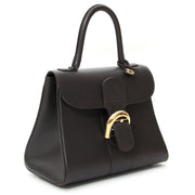 Delvaux Dark Brown Brillant PM GHW Delvaux Brillant PM with gold hardware in Dark Brown leather. This classic satchel from premium Belgium luxury leather goods House Delvaux excels in both style and quality. Top handle for comfortable and elegant use. I