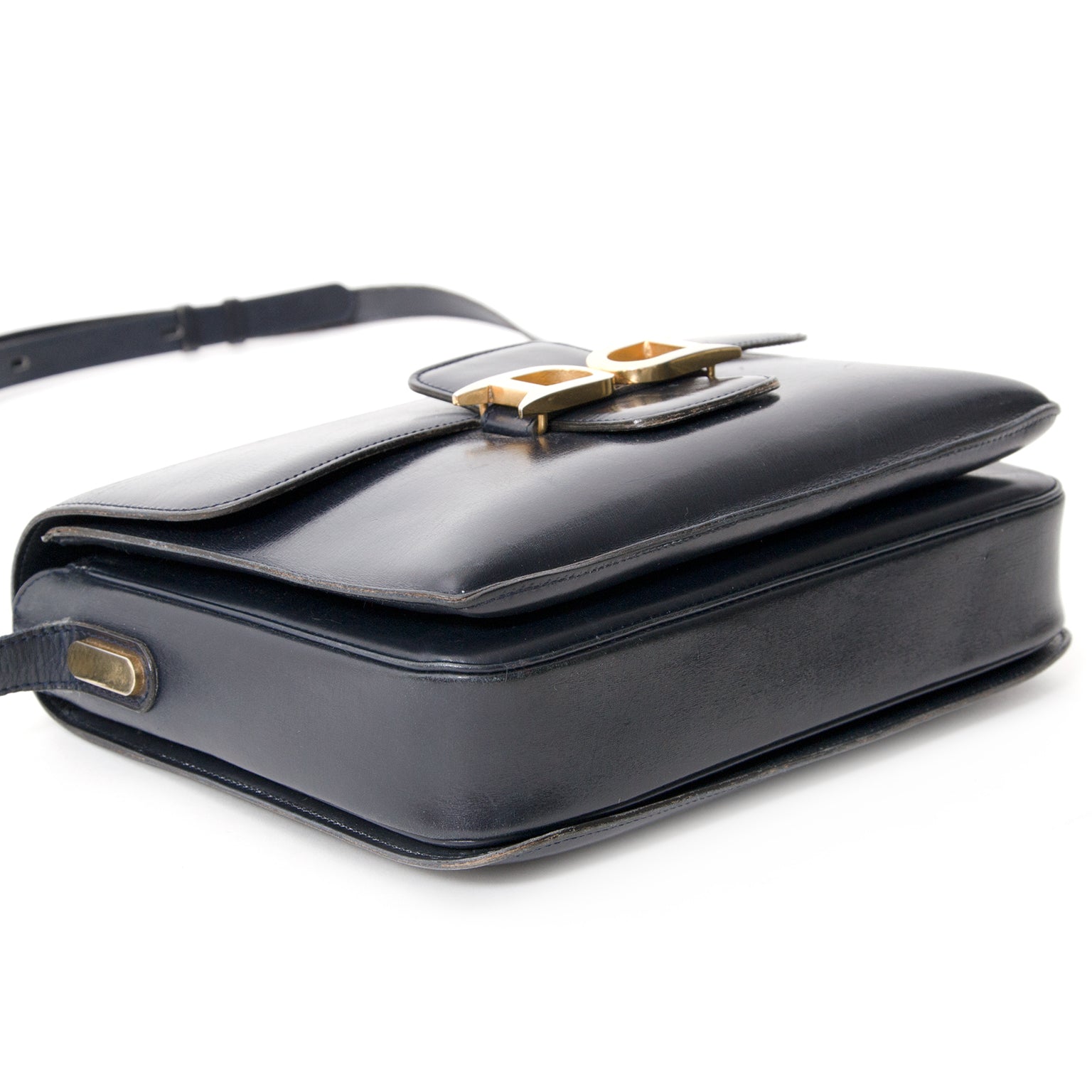 koop veilig online aan de beste prijs Delvaux Dark Blue Bourgogne Shoulder Bag