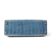 designer vintage Hermes kelly blue jean porosus crocodile like new 100% trustable online webshop worldwide shipping