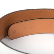 koop veilig online aan de beste prijs Delvaux wit en gouden cirkel ronde ceinture.