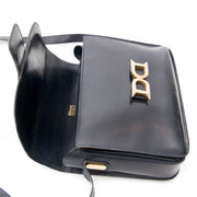 koop veilig online aan de beste prijs tweedehands Delvaux Dark Blue Bourgogne Shoulder Bag 100% authentiek shop LabelLov Belgie