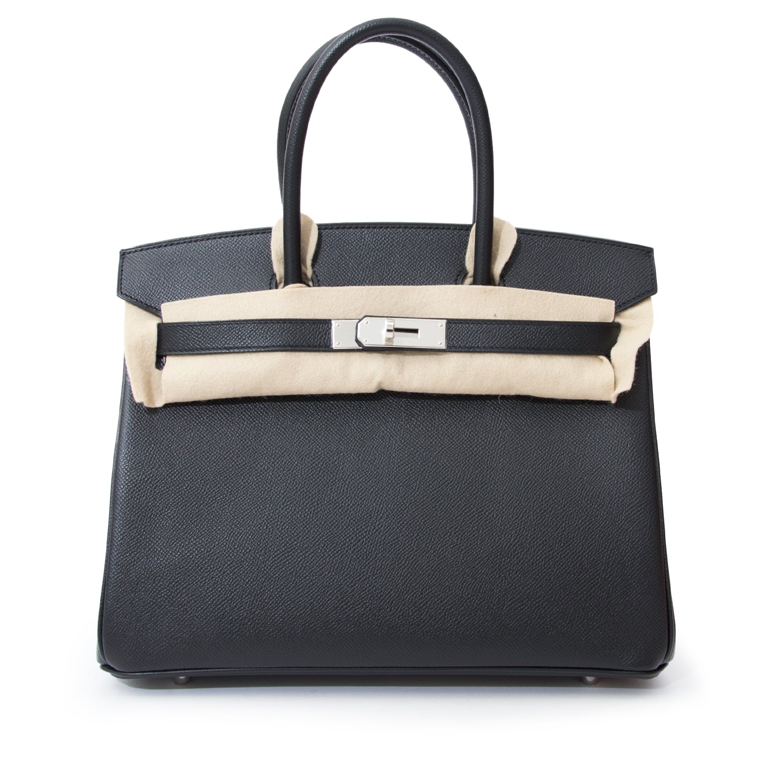 Authentic NEW Hermès Birkin Black Togo PHW 32 Koop authentieke tweedehands
