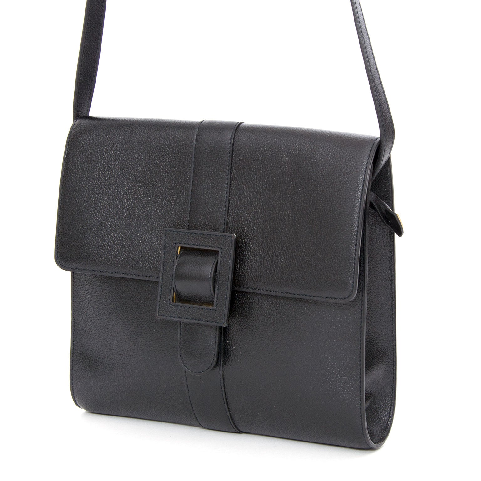Delvaux Cross Body Black Bag Buy authentic secondhand Delvaux bags at the right price at LabelLOV vintage webshop.