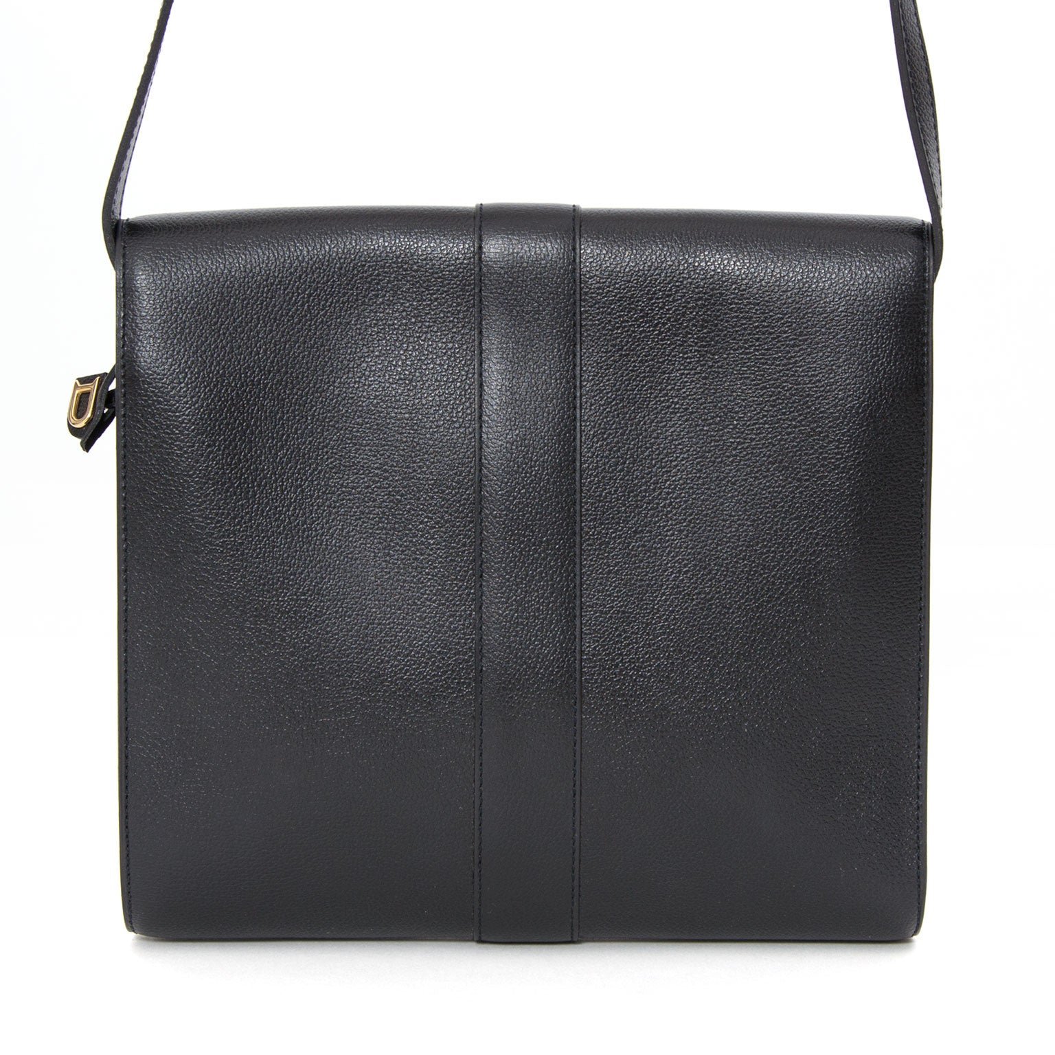 Delvaux Cross Body Black Bag sell buy resell preowned designer vintage luxe handbags