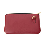 Delvaux Burgundy Pochette voor de beste prijs en 100% authentiek. Wereldwijde verzending!