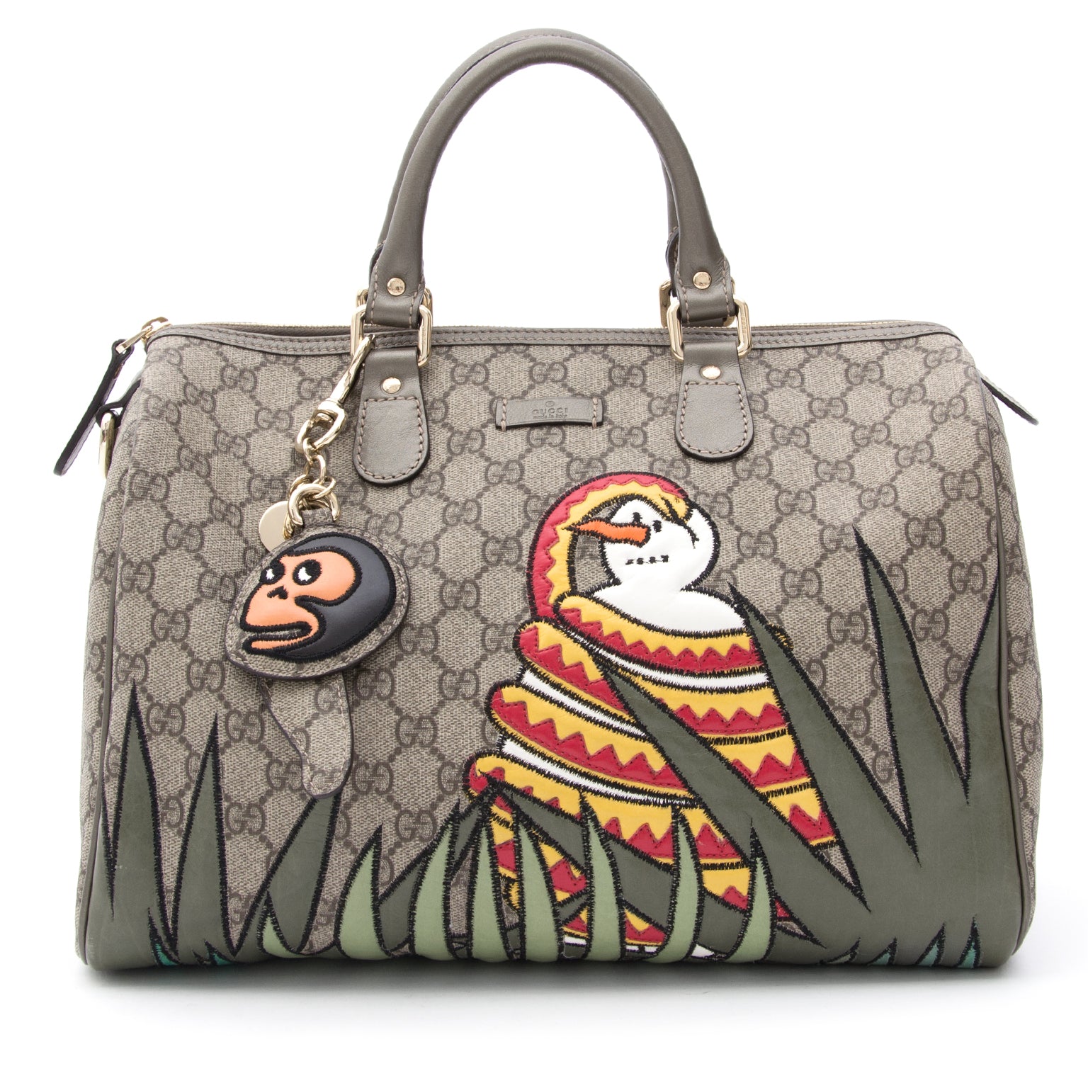 Gucci Unicef Snowman In Africa Medium Joy Boston Bag pour le meilleur prix , comme neuf site en ligne LabelLov