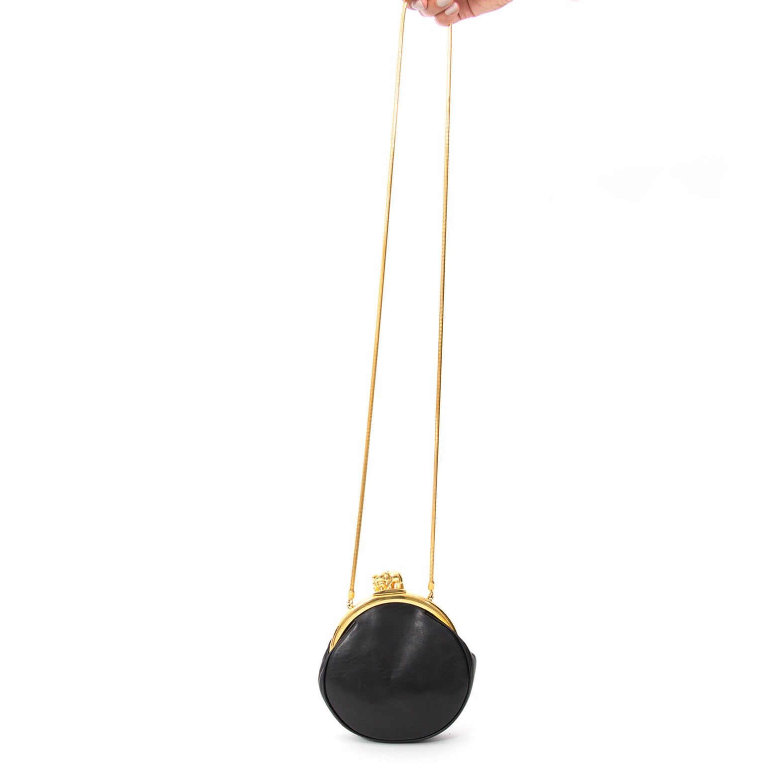 Cartier 'Sac Panthère' Clasp Clutch Gold Elephant en vogue mode sac sacs designer luxe marques secure sécurité shopping LabelLOV Anvers Belgique